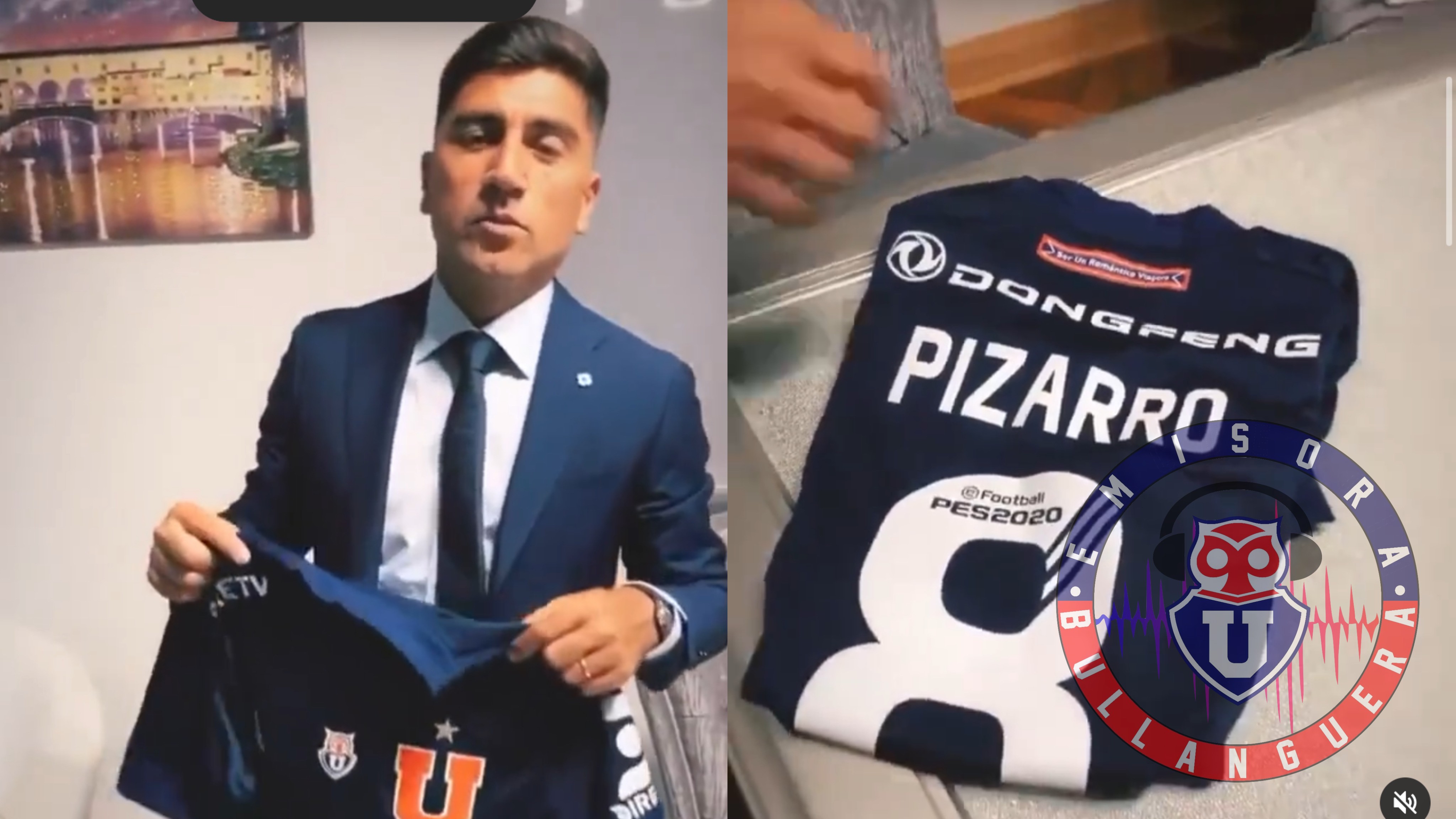 Fantasista de la gente: La U le envió de regalo la camiseta 2020 a David Pizarro